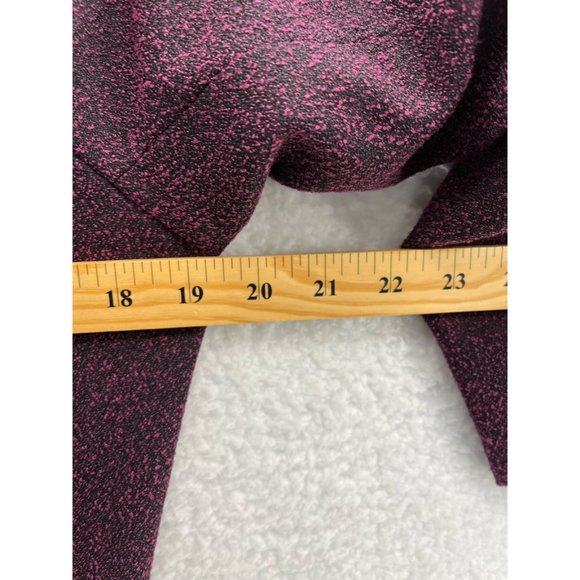 Mary Mcfadden Collection Womens Suit Jacket Blazer Purple Heathered Pockets 10 - Picture 4 of 9